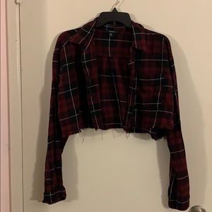 Forever 21 cropped flannel